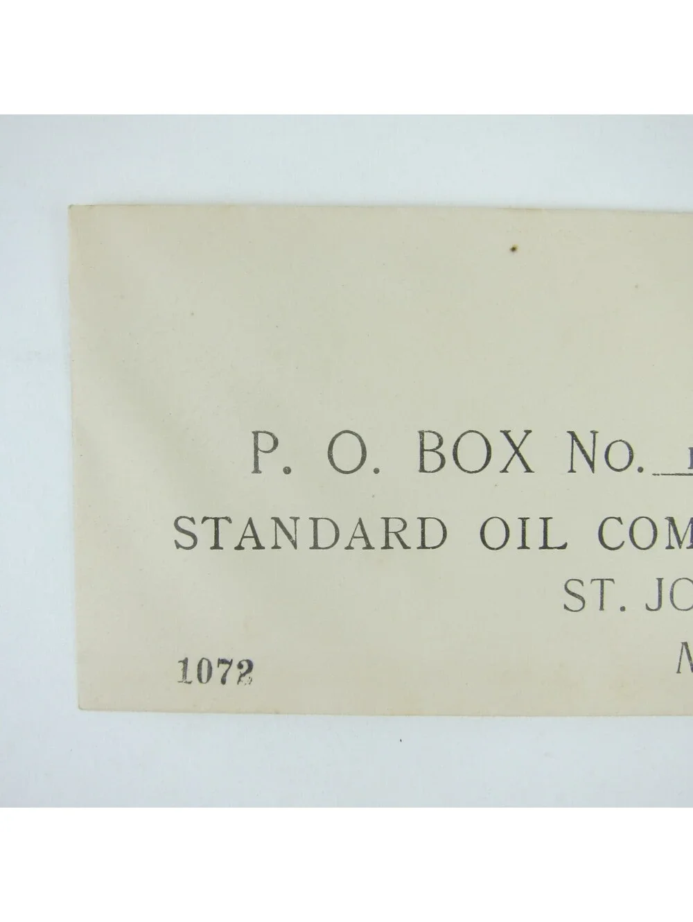 US Postal Stationery Standard Oil Company St. Joseph Missouri 2 cent Antique